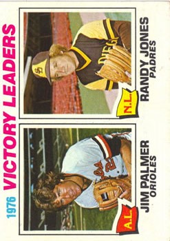 1977 Topps #5 Victory Leaders/Jim Palmer/Randy Jones