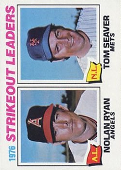 1977 Topps #6 Strikeout Leaders/Nolan Ryan/Tom Seaver