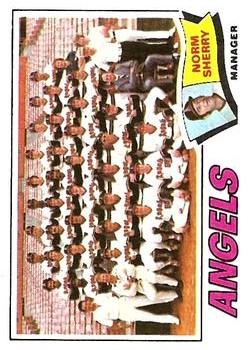 1977 Topps #34 California Angels CL/Norm Sherry MG