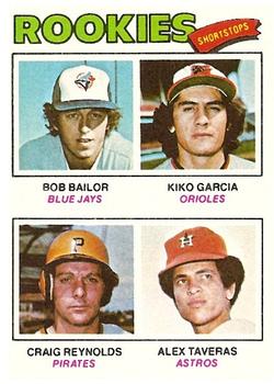 1977 Topps #474 Rookie Shortstops/Bob Bailor RC/Kiko Garcia RC/Craig Reynolds/Alex Taveras RC