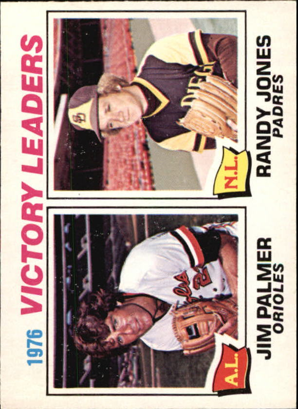 1977 O-Pee-Chee #5 Jim Palmer/Randy Jones LL