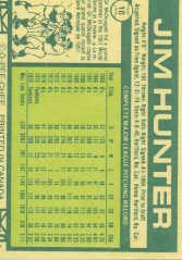 1977 O-Pee-Chee #10 Jim Hunter back image