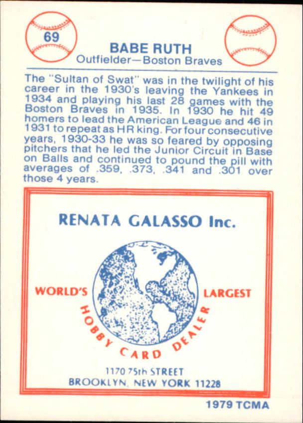 B5782- 1977-84 Galasso Glossy Greats BB #s 1-250 -You Pick- 15+ FREE US SHIP - Picture 77 of 183