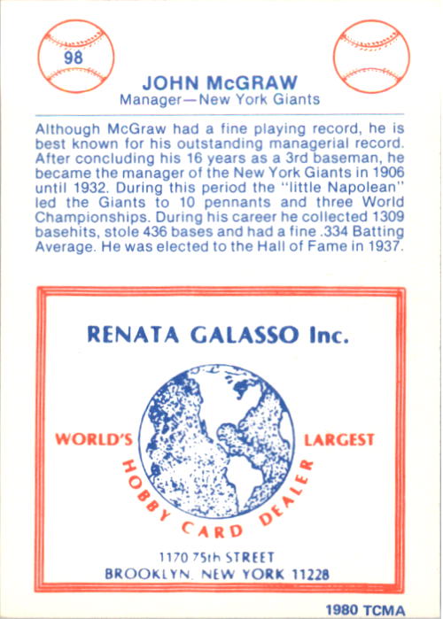 B5782- 1977-84 Galasso Glossy Greats BB #s 1-250 -You Pick- 15+ FREE US SHIP - Picture 91 of 183