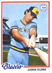 1978 Topps #95 Jamie Quirk