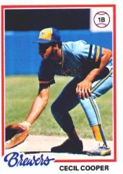 1978 Topps #154 Cecil Cooper DP