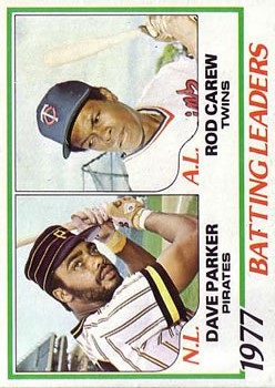 1978 Topps #201 Batting Leaders/Dave Parker/Rod Carew
