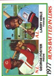 1978 Topps #203 RBI Leaders/George Foster/Larry Hisle