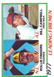1978 Topps #208 Leading Firemen/Rollie Fingers/Bill Campbell