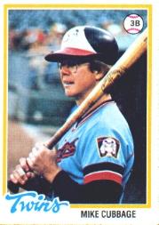 1978 Topps #219 Mike Cubbage