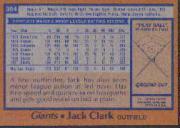 1978 Topps #384 Jack Clark back image