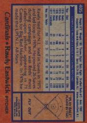 1978 Topps #405 Rawly Eastwick back image