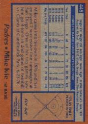 1978 Topps #445 Mike Ivie back image