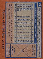 1978 Topps #637 Duffy Dyer back image