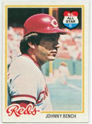 1971 Topps #250 Johnny Bench Cincinnati Reds Baseball Card VG