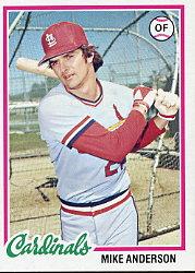 1978 Topps #714 Mike Anderson