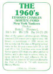 1978 TCMA 60'S I #21 Whitey Ford back image