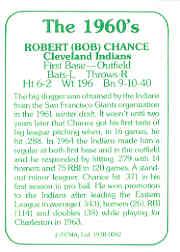 1978 TCMA 60'S I #82 Bob Chance back image