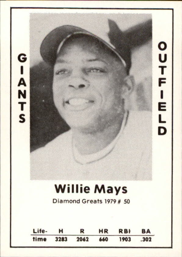 1979 Diamond Greats #50 Willie Mays