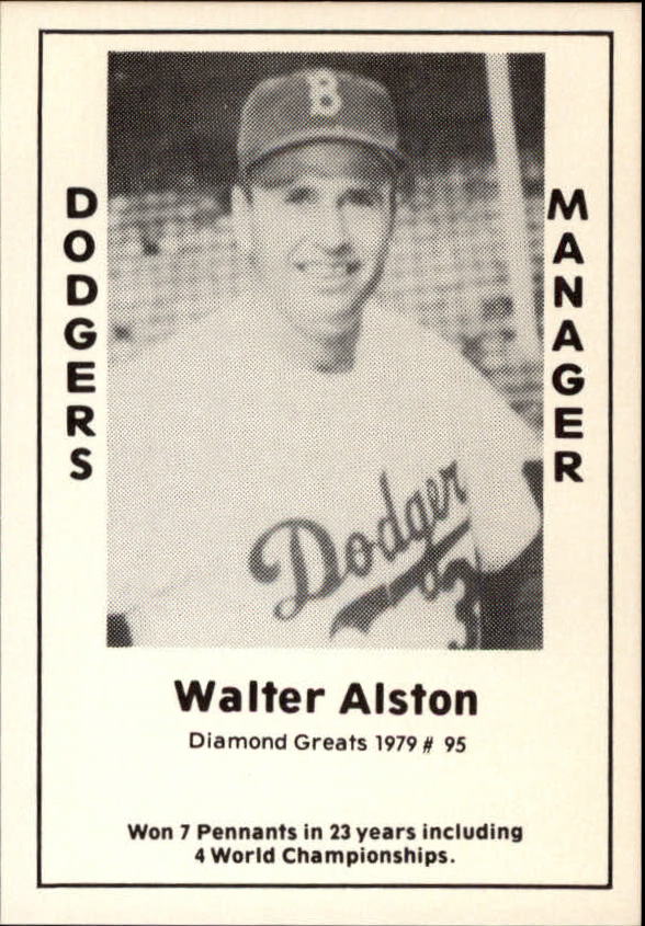 1979 Diamond Greats #95 Walter Alston MG