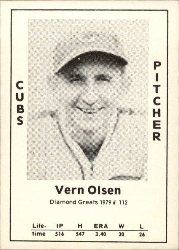 1979 Diamond Greats #112 Vern Olsen