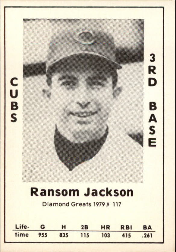1979 Diamond Greats #117 Ransom Jackson