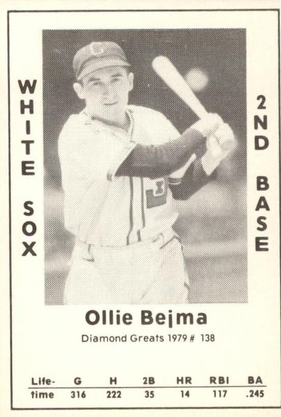 1979 Diamond Greats #138 Ollie Bejma