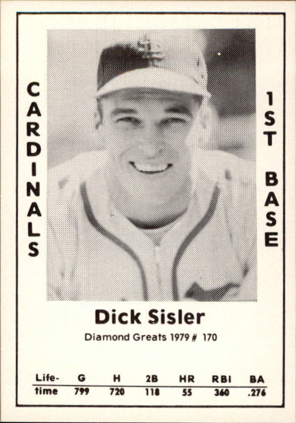 1979 Diamond Greats #170 Dick Sisler