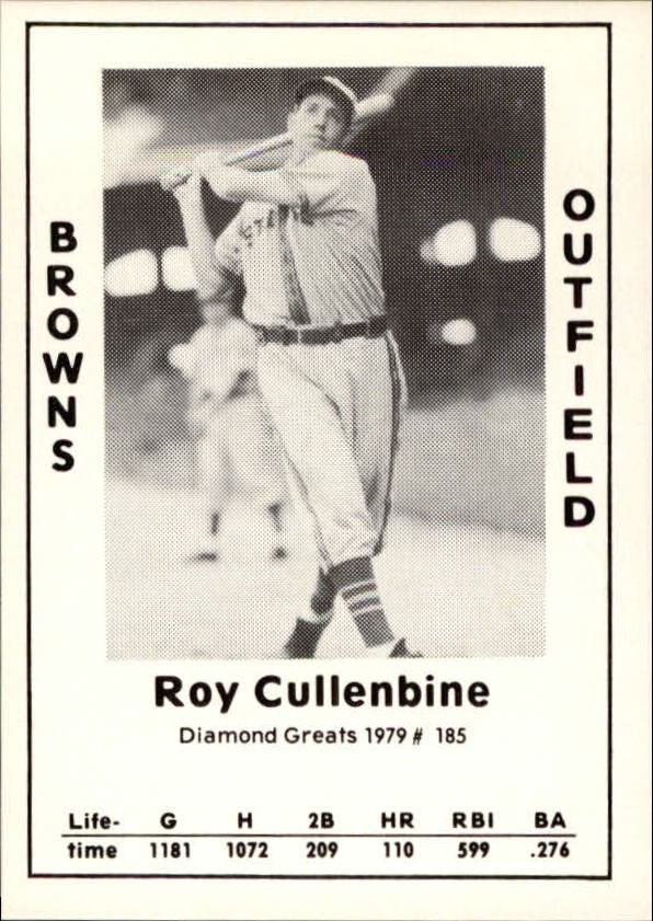 1979 Diamond Greats #185 Roy Cullenbine