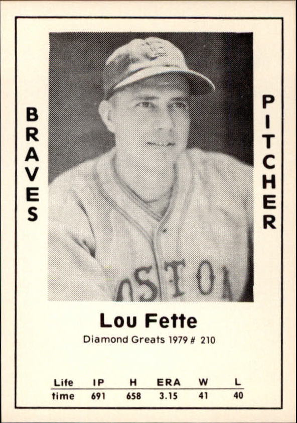 1979 Diamond Greats #210 Lou Fette