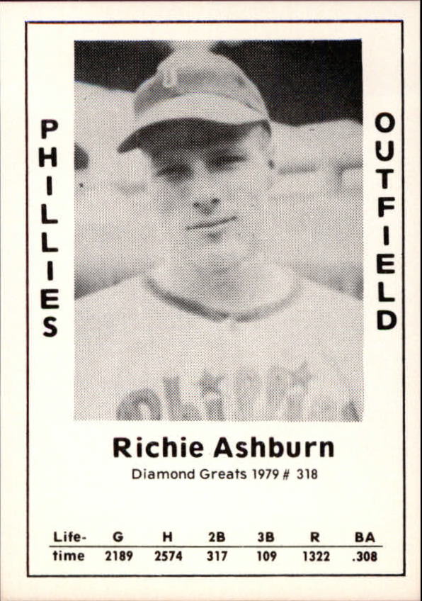 1979 Diamond Greats #318 Richie Ashburn