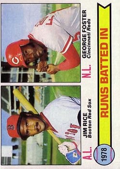 1979 Topps #3 RBI Leaders/Jim Rice/George Foster