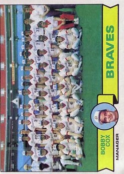 1979 Topps #302 Atlanta Braves CL/Bobby Cox MG