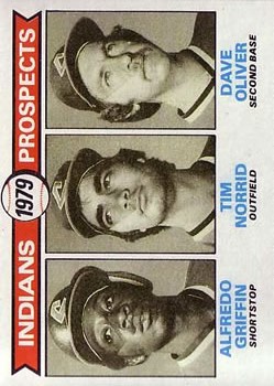 1979 Topps #705 Alfredo Griffin RC/Tim Norrid RC/Dave Oliver