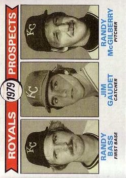 1979 Topps #707 Randy Bass RC/Jim Gaudet RC/Randy McGilberry RC