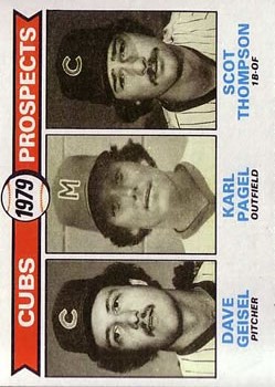 1979 Topps #716 Dave Geisel RC/Karl Pagel RC/Scot Thompson RC
