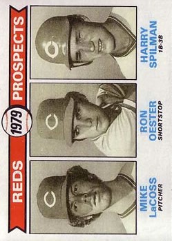 1979 Topps #717 Mike LaCoss RC/Ron Oester RC/Harry Spilman RC