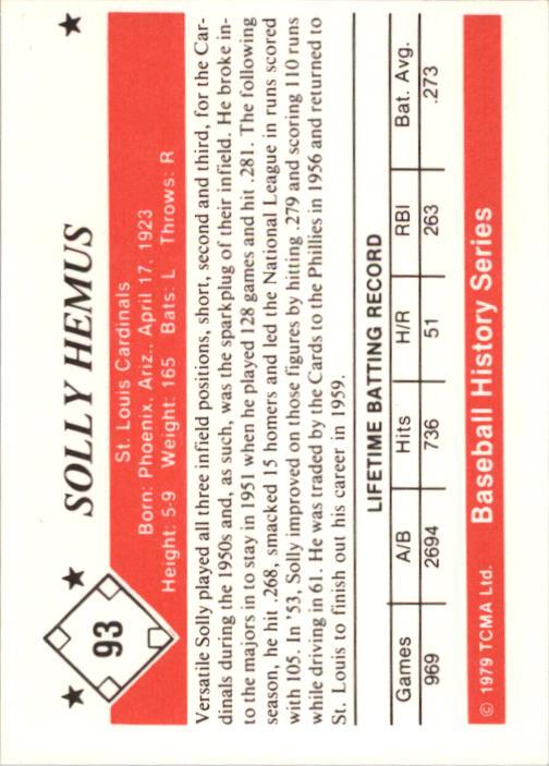 A8453- 1979 TCMA 50's Baseball Karten 1-200 Hofers -du Pick- 15 + Free US Schiff - Bild 185 von 389