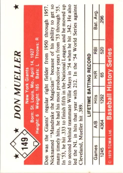 A8453- 1979 TCMA 50's Baseball Karten 1-200 Hofers -du Pick- 15 + Free US Schiff - Bild 293 von 389