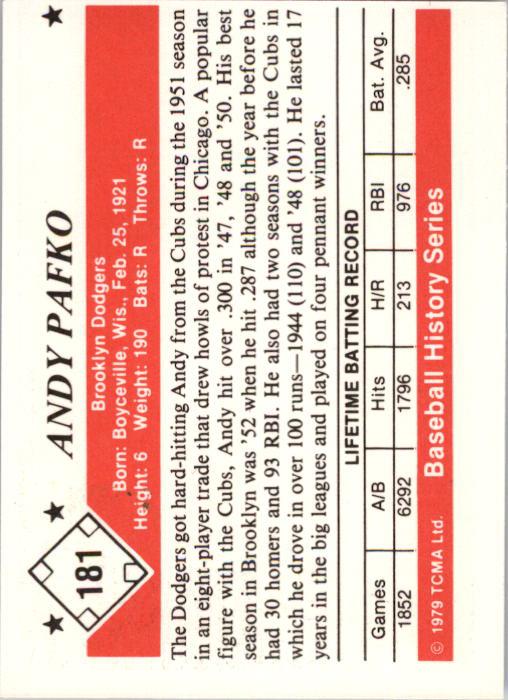 A8453- 1979 TCMA 50's Baseball Karten 1-200 Hofers -du Pick- 15 + Free US Schiff - Bild 351 von 389