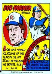 1979 Topps Comics #18 Bob Horner