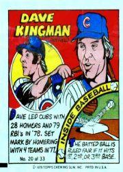 1979 Topps Comics #20 Dave Kingman