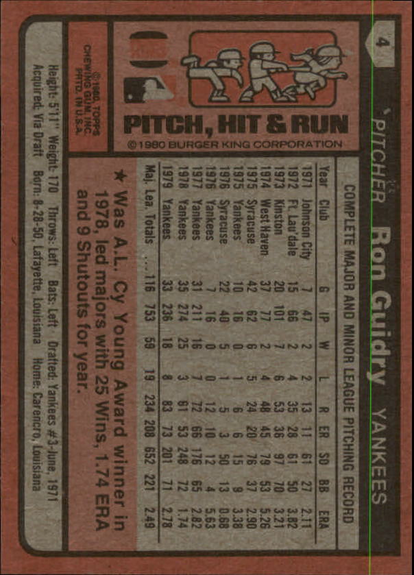 1980 Burger King Pitch/Hit/Run Baseball - Picture 9 of 45