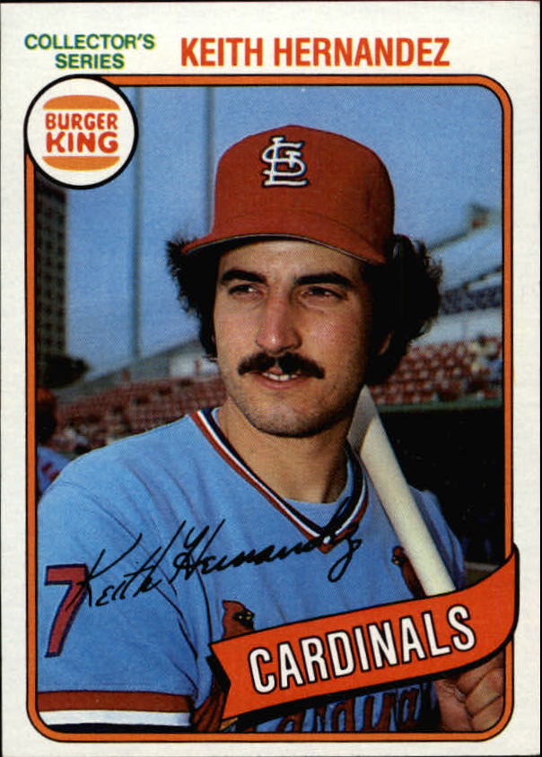 1980 Burger King Pitch/Hit/Run #16 Keith Hernandez *