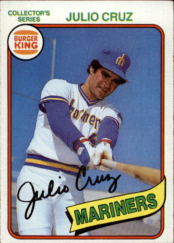 1980 Burger King Pitch/Hit/Run #26 Julio Cruz