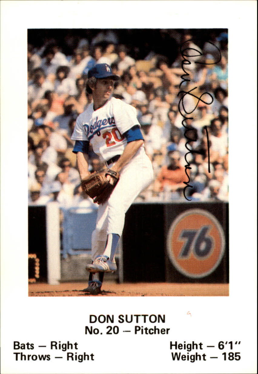 1980 Dodgers Police #20 Don Sutton