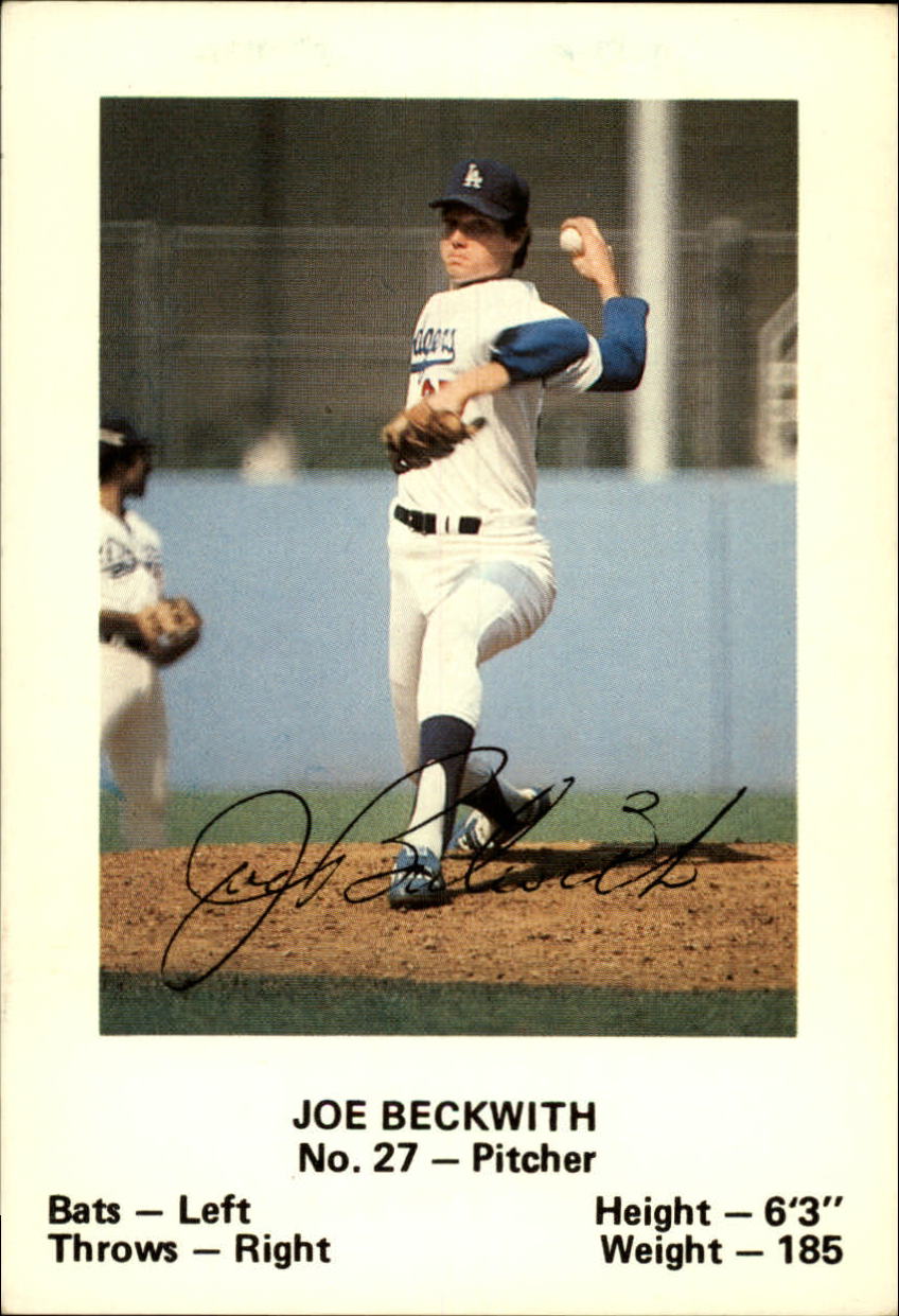 1980 Dodgers Police #27 Joe Beckwith