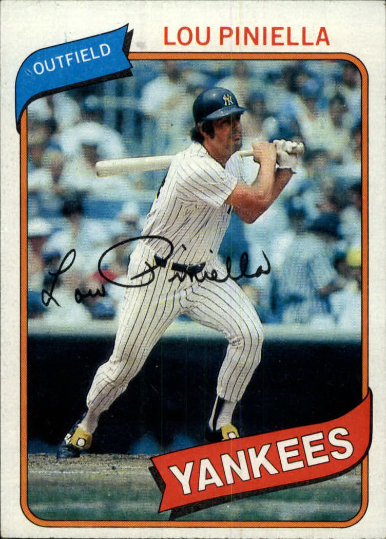 Lou Piniella Yankees Signed 8x10 Plus 1964 Topps Rookie Card 
