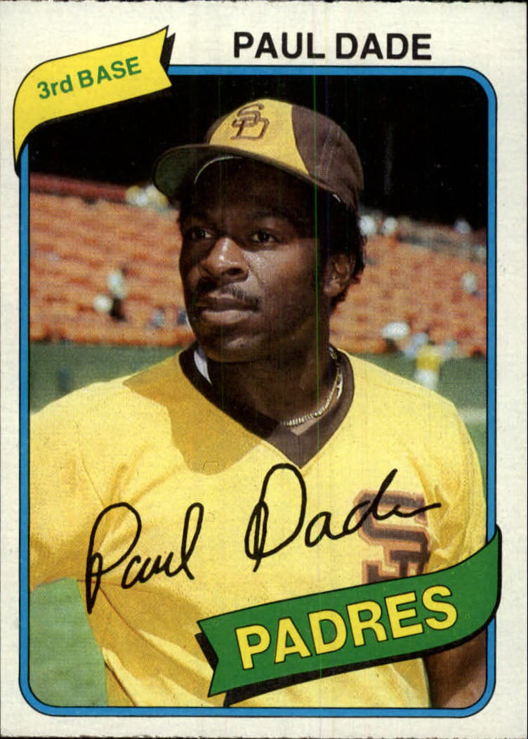 1980 Topps #254 Paul Dade DP