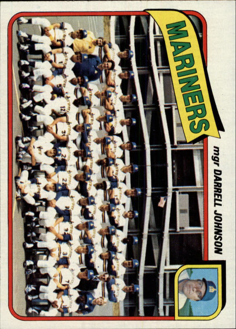 1980 Topps #282 Seattle Mariners CL/Darrell Johnson MG